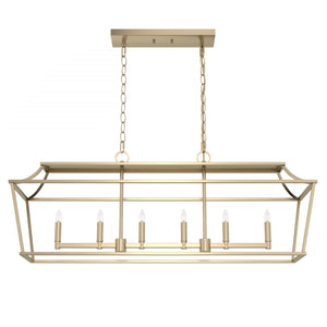 Hunter - 19078 - Six Light Chandelier - Laurel Ridge - Alturas Gold