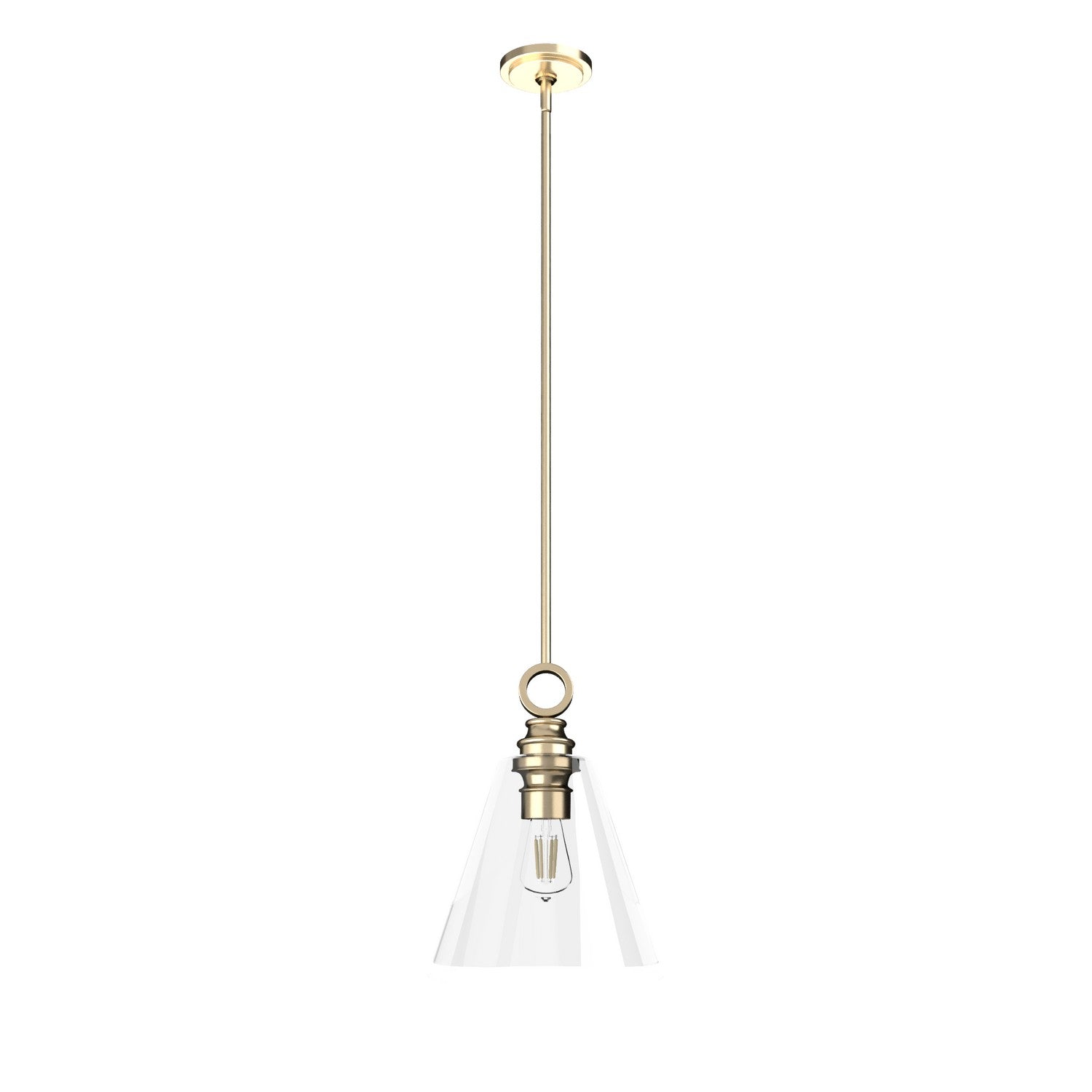 Hunter - 19438 - One Light Pendant - Klein - Alturas Gold