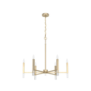 Hunter - 19519 - Six Light Chandelier - Sunjai - Alturas Gold