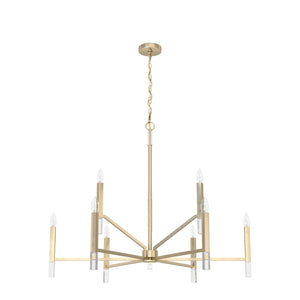 Hunter - 19521 - Nine Light Chandelier - Sunjai - Alturas Gold