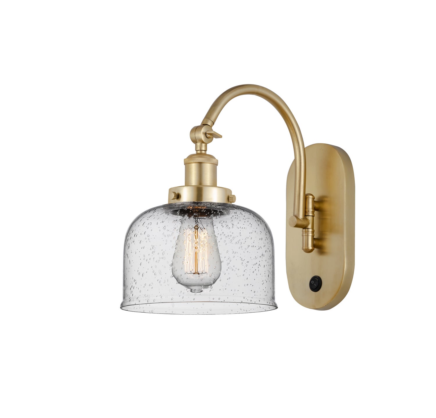 Innovations - 918-1W-SG-G74 - One Light Wall Sconce - Franklin Restoration - Satin Gold