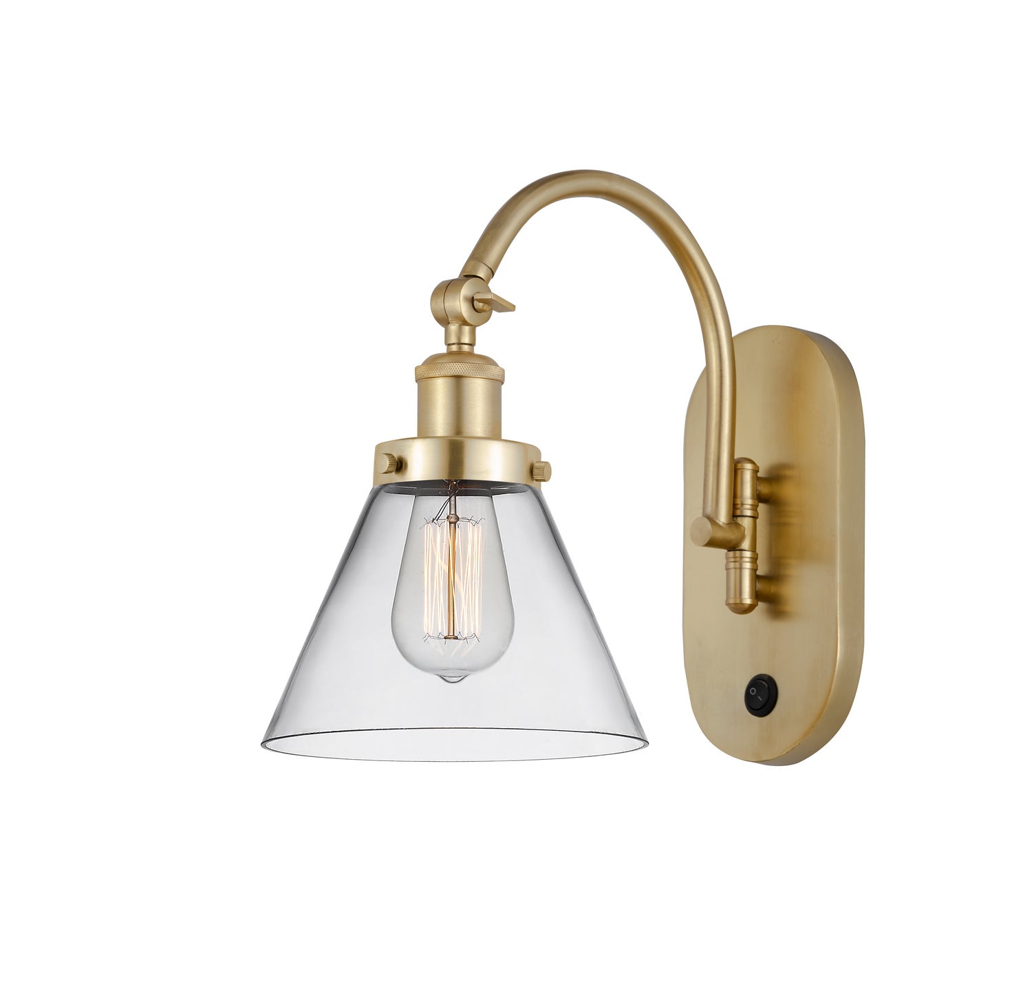 Innovations - 918-1W-SG-G42 - One Light Wall Sconce - Franklin Restoration - Satin Gold