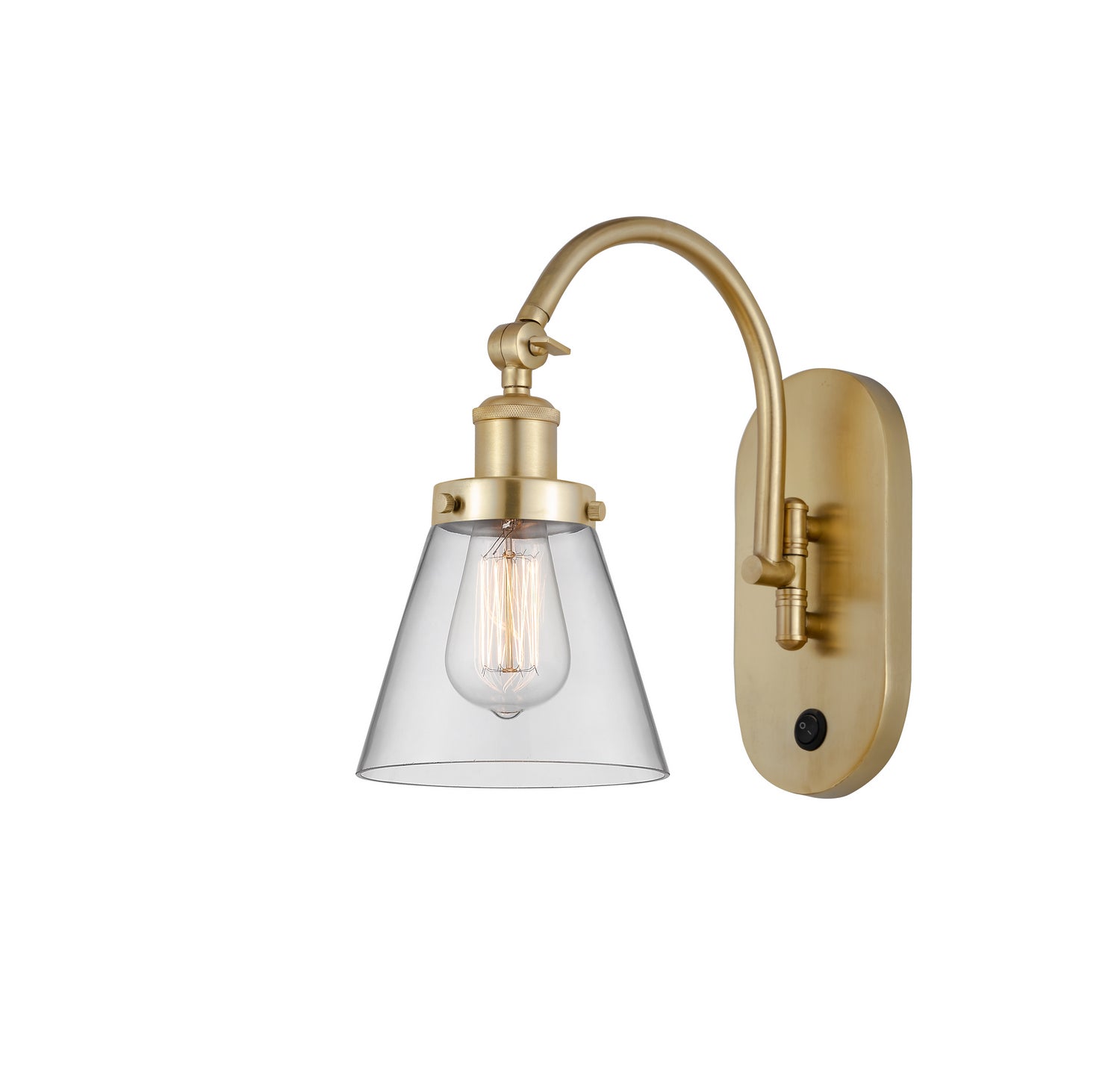 Innovations - 918-1W-SG-G62 - One Light Wall Sconce - Franklin Restoration - Satin Gold