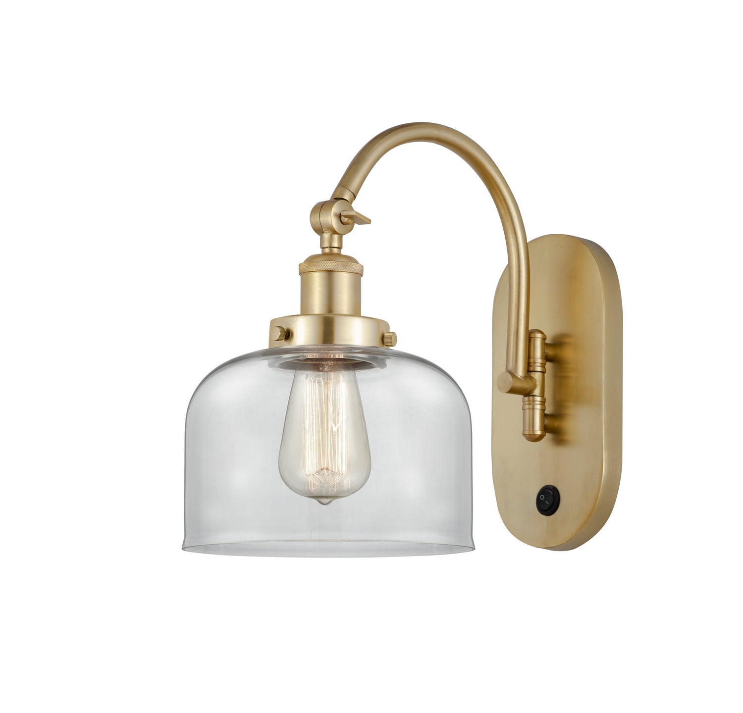 Innovations - 918-1W-SG-G72 - One Light Wall Sconce - Franklin Restoration - Satin Gold