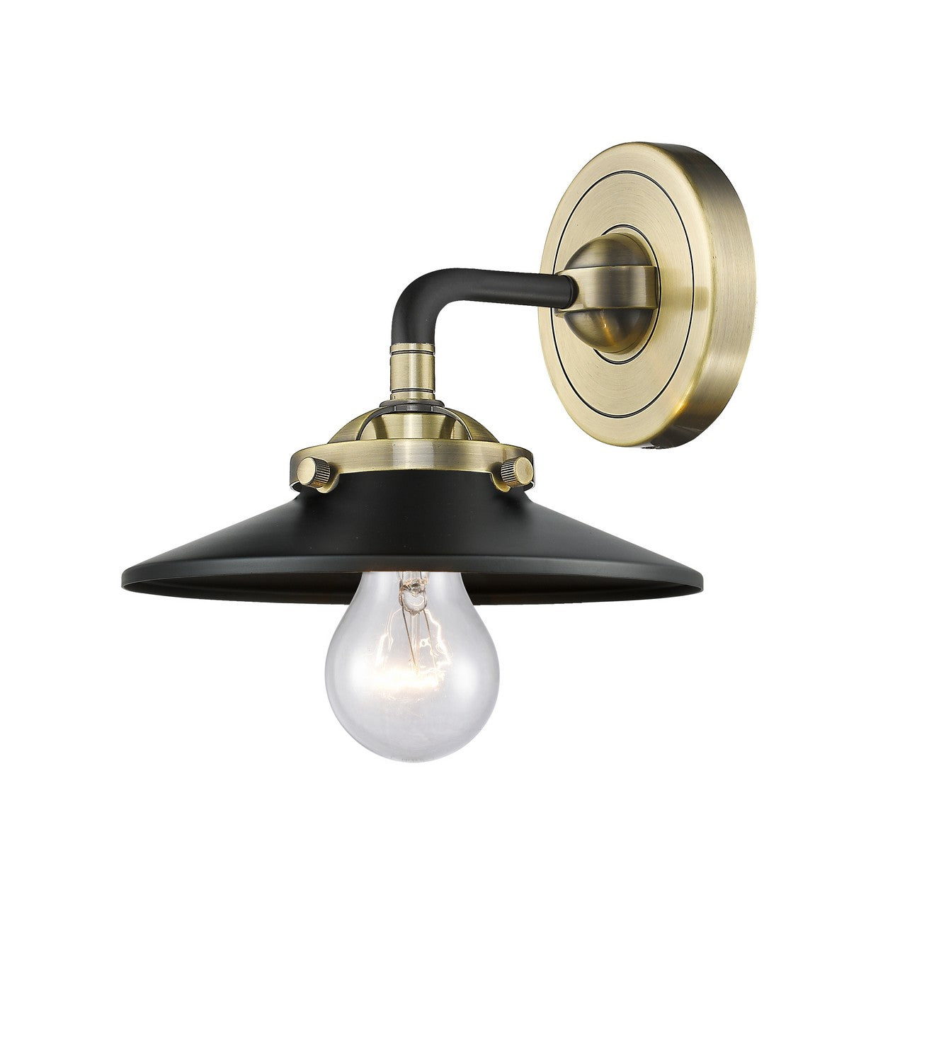 Innovations - 284-1W-BAB-M6-BK-LED - LED Wall Sconce - Nouveau - Black Antique Brass