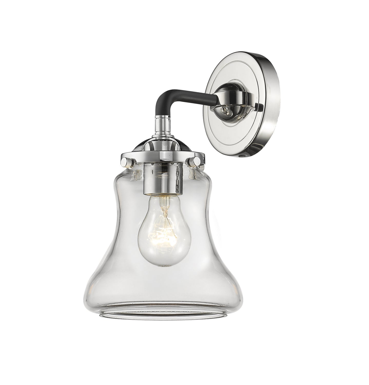 Innovations - 284-1W-BPN-G192 - One Light Wall Sconce - Nouveau - Black Polished Nickel