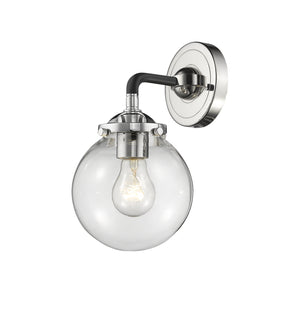 Innovations - 284-1W-BPN-G202-6 - One Light Wall Sconce - Nouveau - Black Polished Nickel