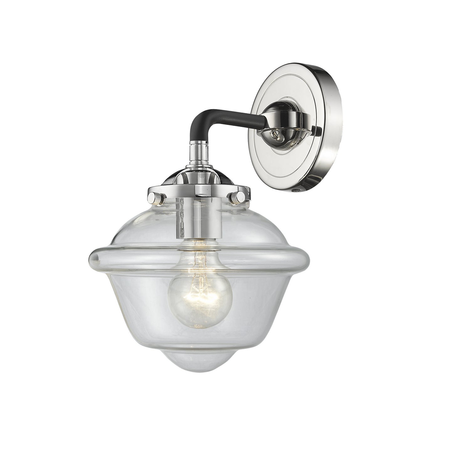 Innovations - 284-1W-BPN-G532 - One Light Wall Sconce - Nouveau - Black Polished Nickel