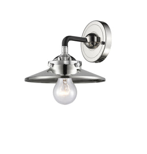 Innovations - 284-1W-BPN-M1-PN - One Light Wall Sconce - Nouveau - Black Polished Nickel