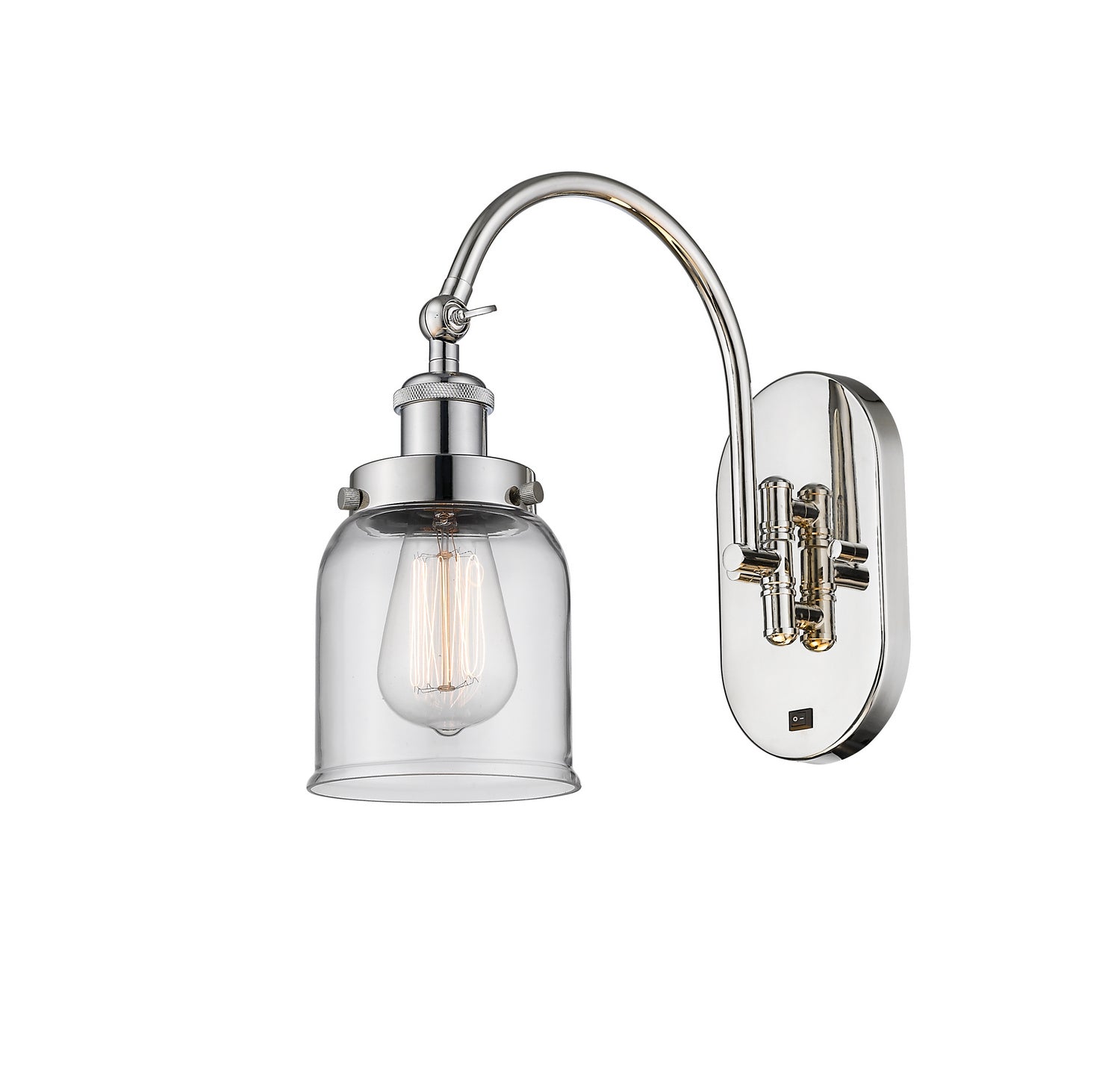 Innovations - 918-1W-PN-G52 - One Light Wall Sconce - Franklin Restoration - Polished Nickel