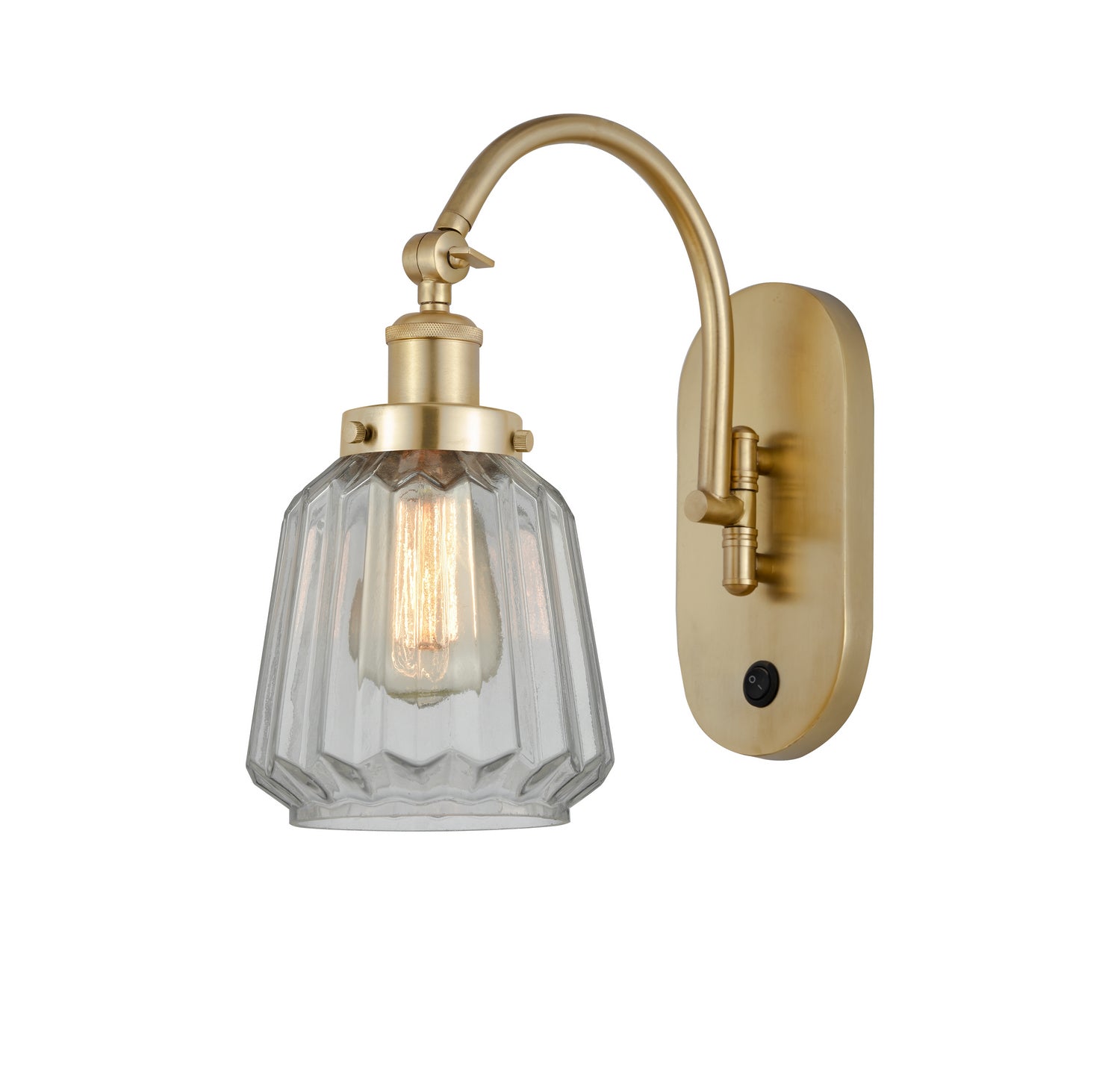 Innovations - 918-1W-SG-G142 - One Light Wall Sconce - Franklin Restoration - Satin Gold