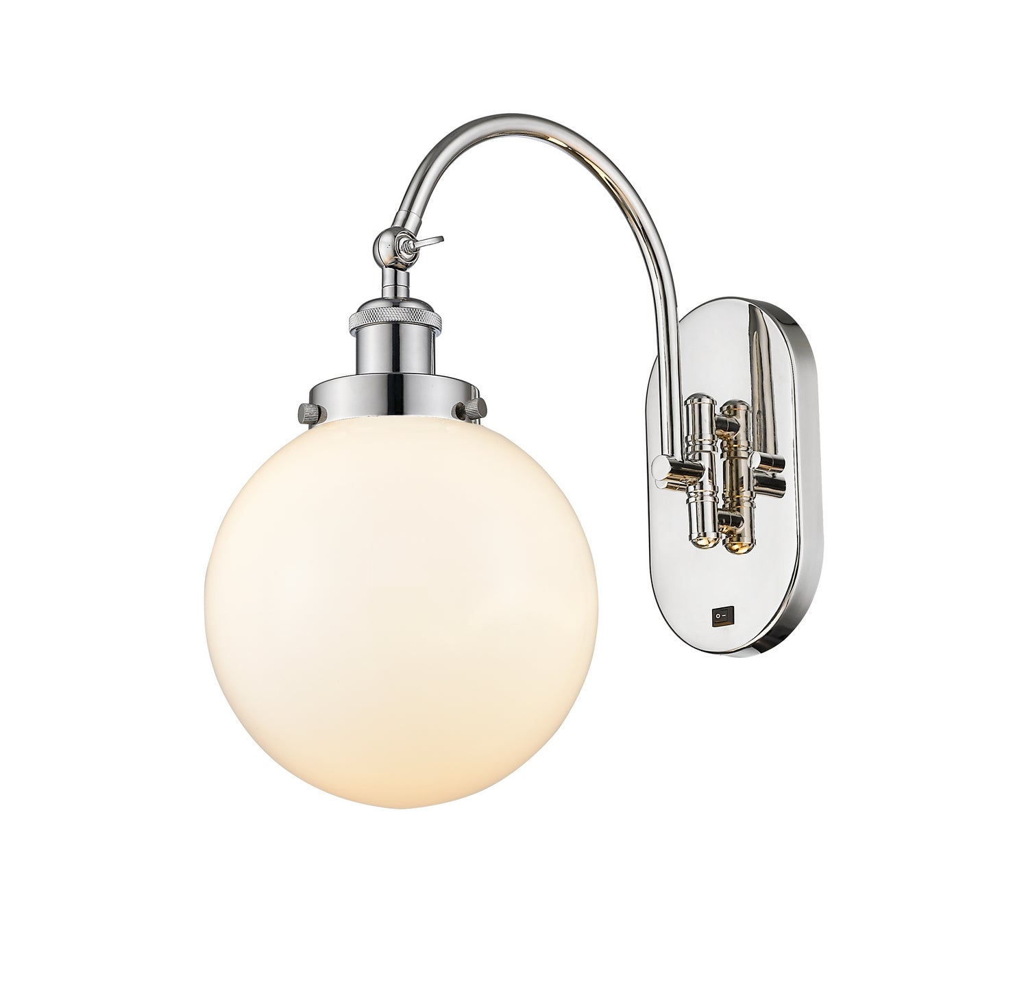 Innovations - 918-1W-PN-G201-8 - One Light Wall Sconce - Franklin Restoration - Polished Nickel