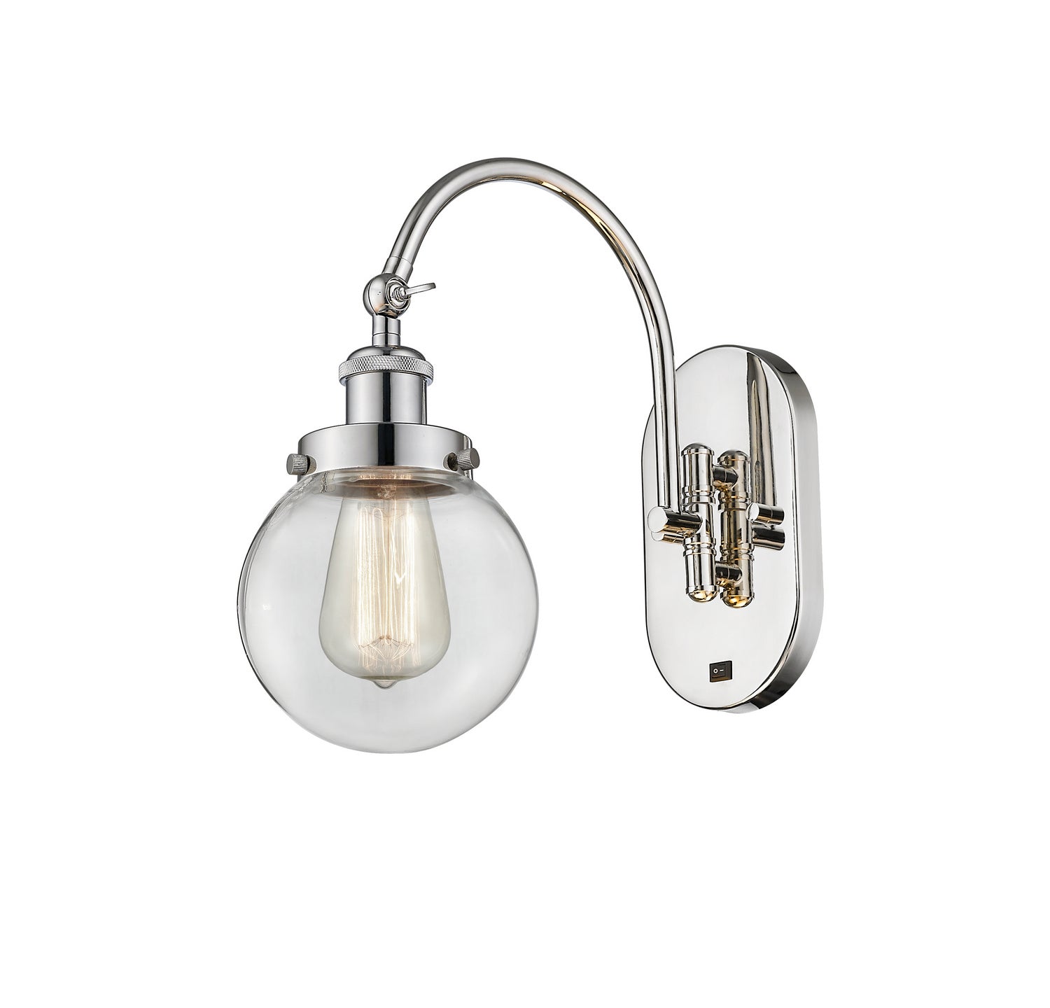 Innovations - 918-1W-PN-G202-6 - One Light Wall Sconce - Franklin Restoration - Polished Nickel