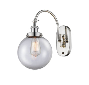 Innovations - 918-1W-PN-G202-8 - One Light Wall Sconce - Franklin Restoration - Polished Nickel