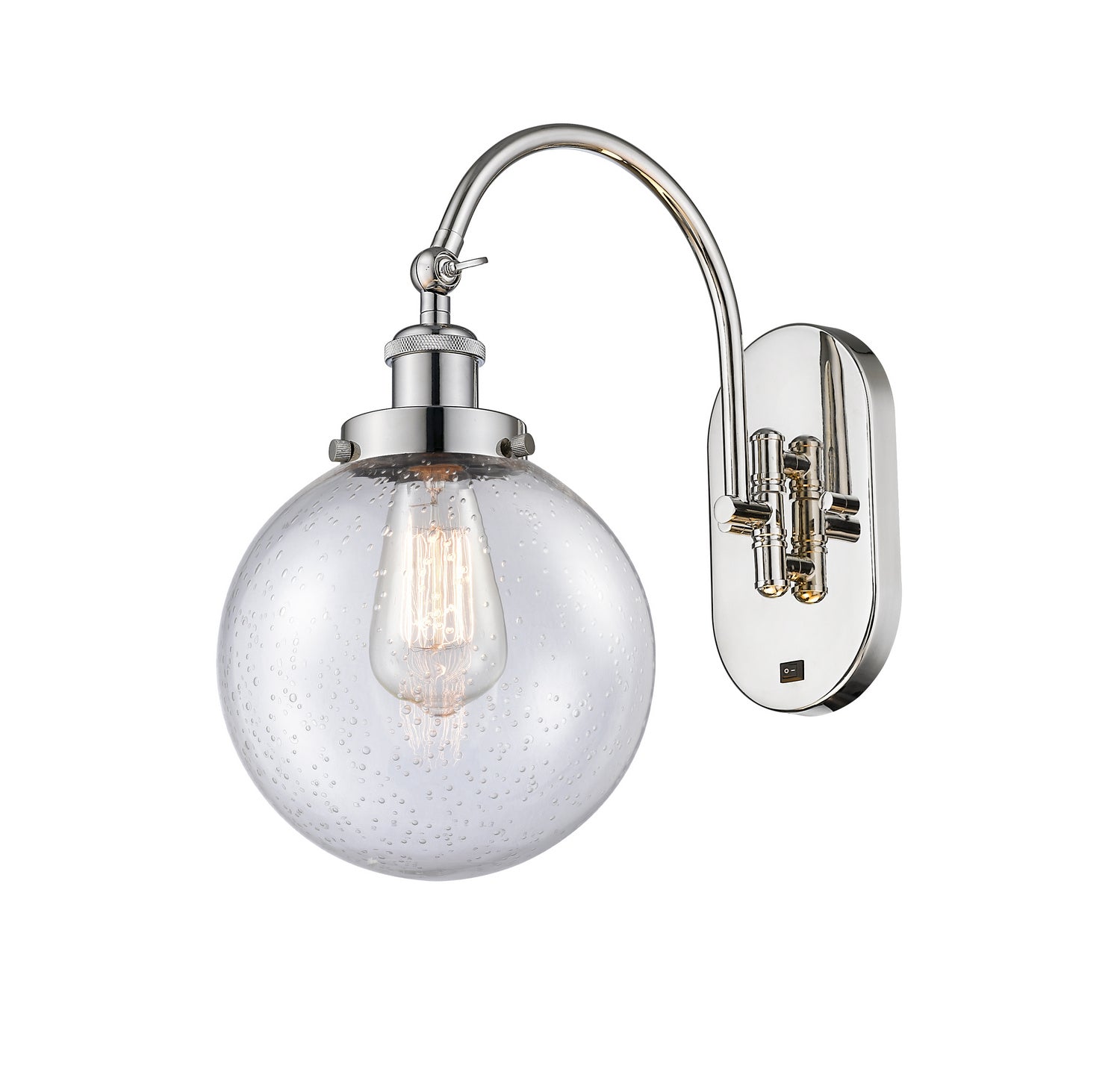 Innovations - 918-1W-PN-G204-8 - One Light Wall Sconce - Franklin Restoration - Polished Nickel