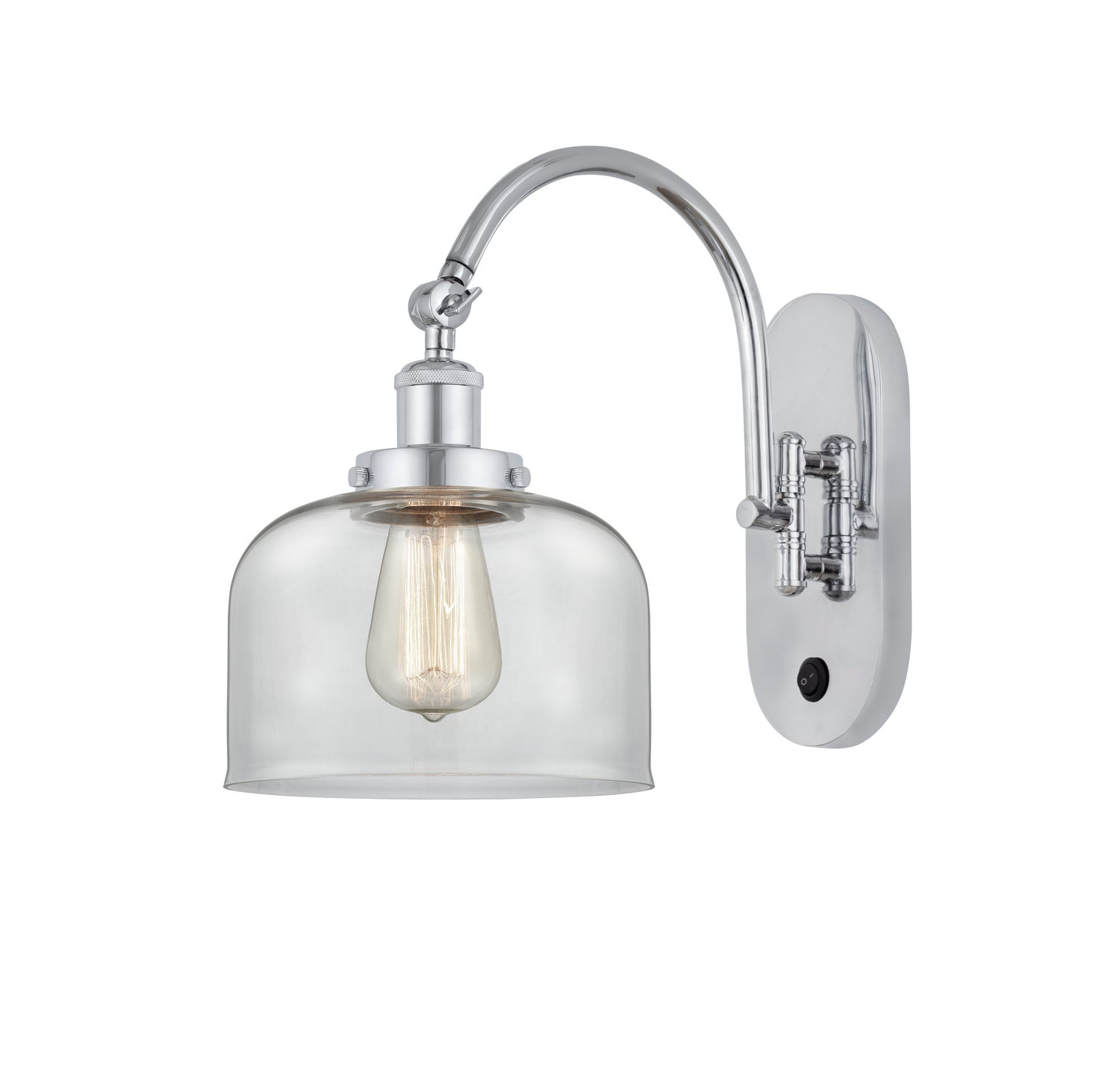 Innovations - 918-1W-PC-G72 - One Light Wall Sconce - Franklin Restoration - Polished Chrome