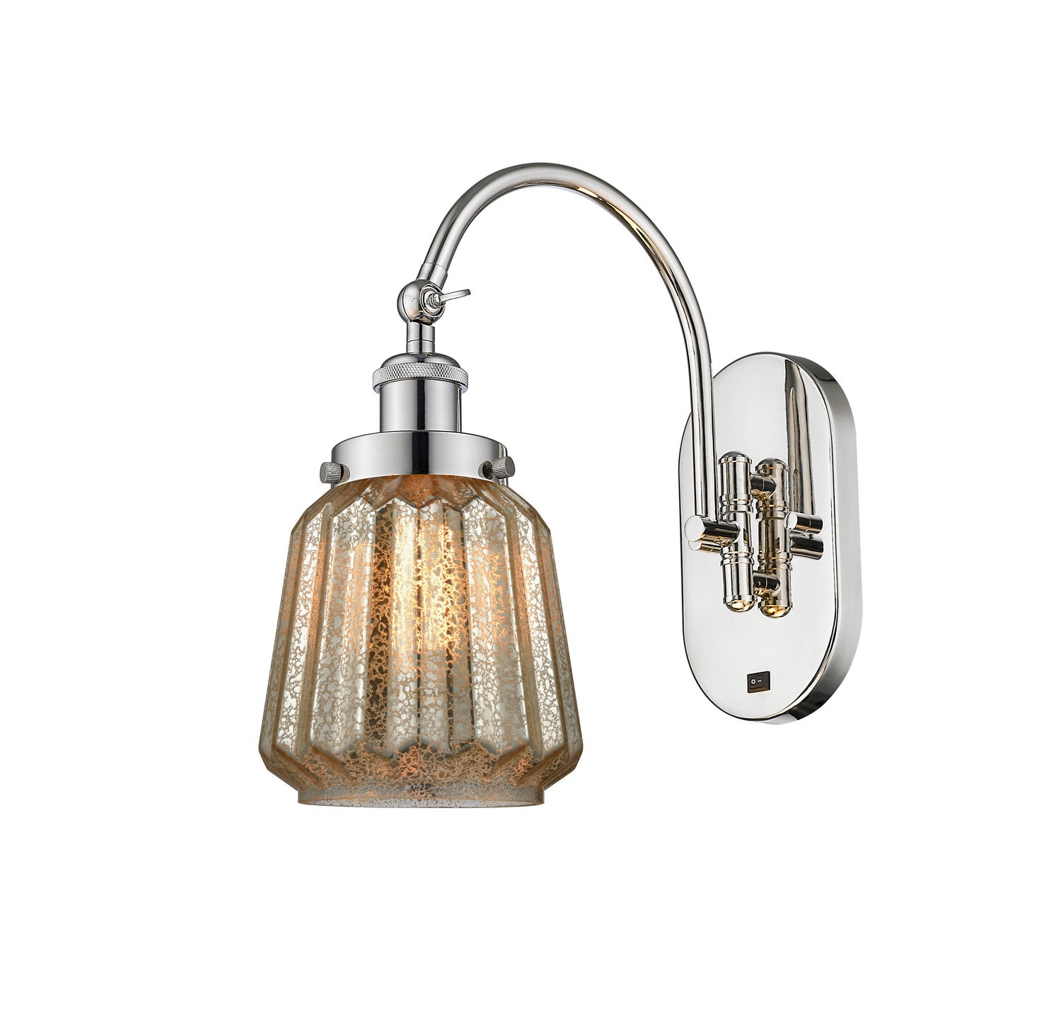 Innovations - 918-1W-PN-G146 - One Light Wall Sconce - Franklin Restoration - Polished Nickel