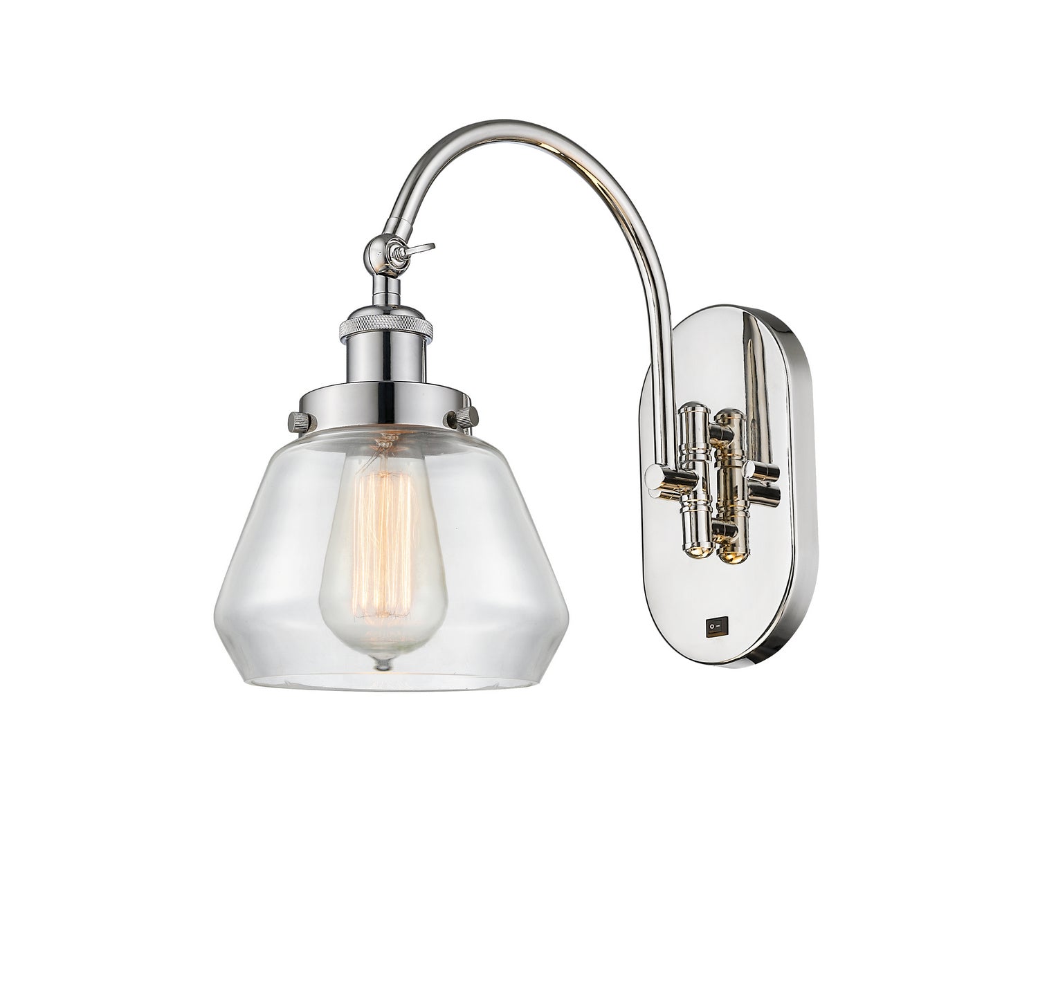 Innovations - 918-1W-PN-G172 - One Light Wall Sconce - Franklin Restoration - Polished Nickel