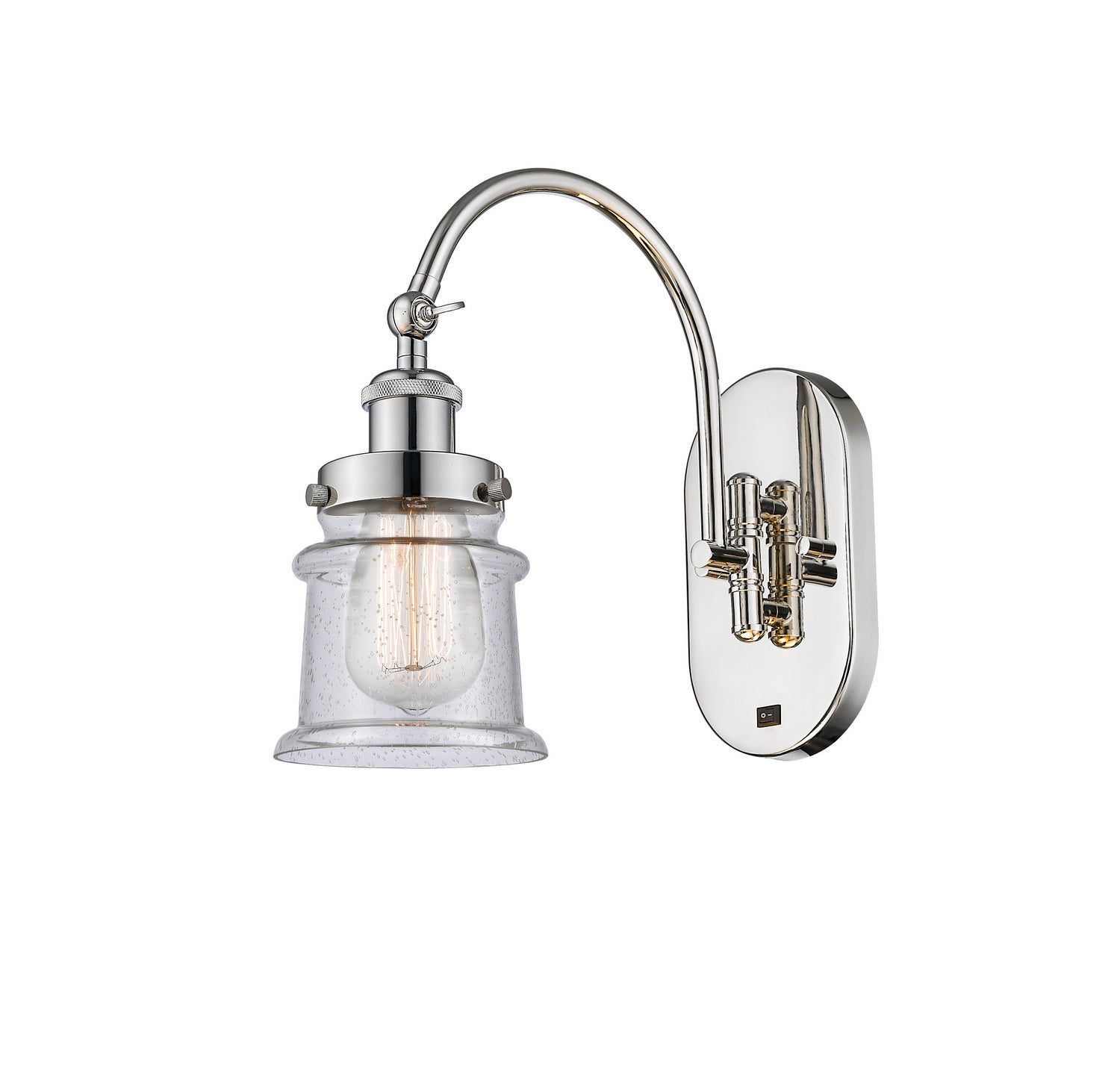 Innovations - 918-1W-PN-G184S - One Light Wall Sconce - Franklin Restoration - Polished Nickel