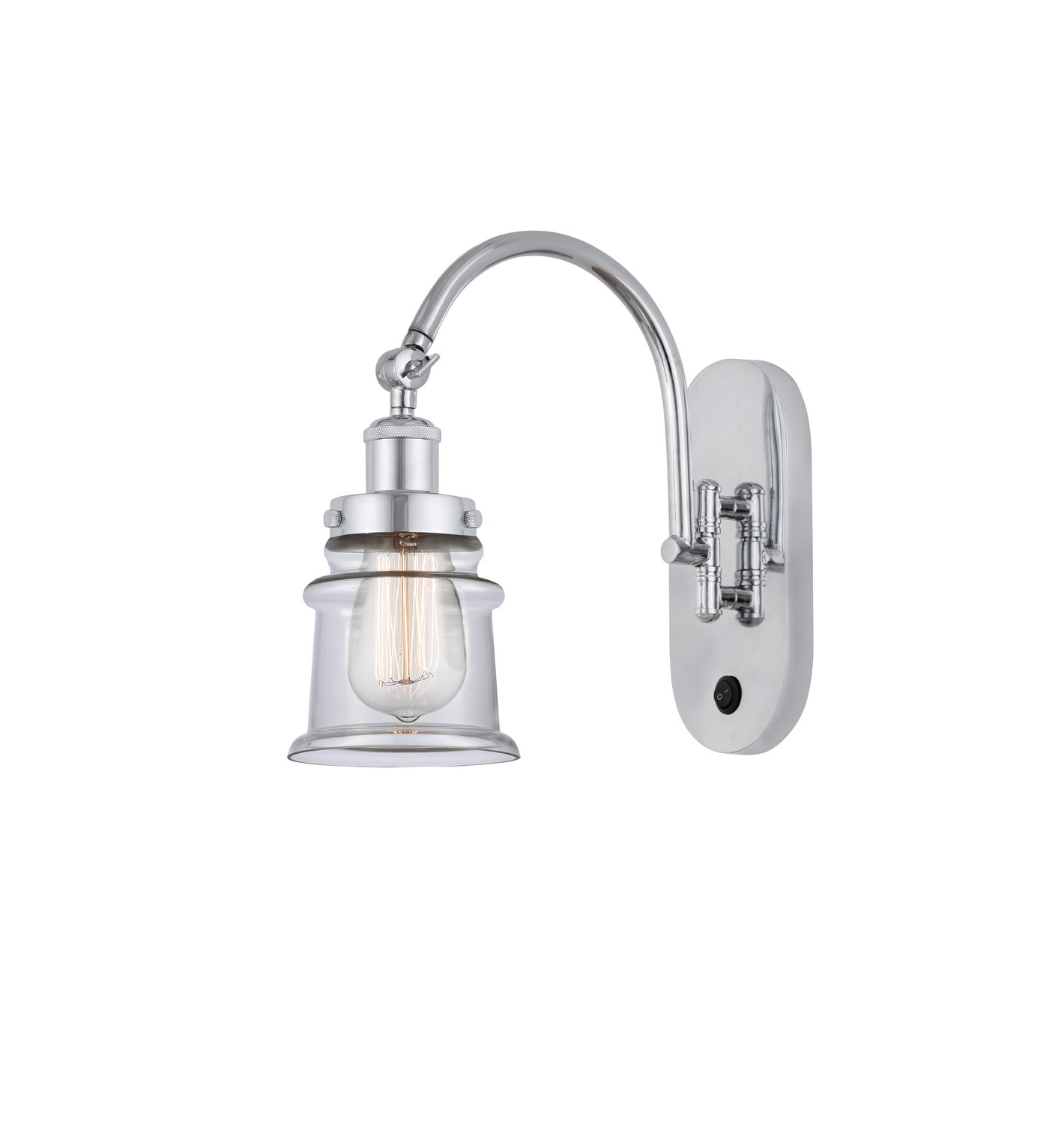 Innovations - 918-1W-PC-G182S - One Light Wall Sconce - Franklin Restoration - Polished Chrome