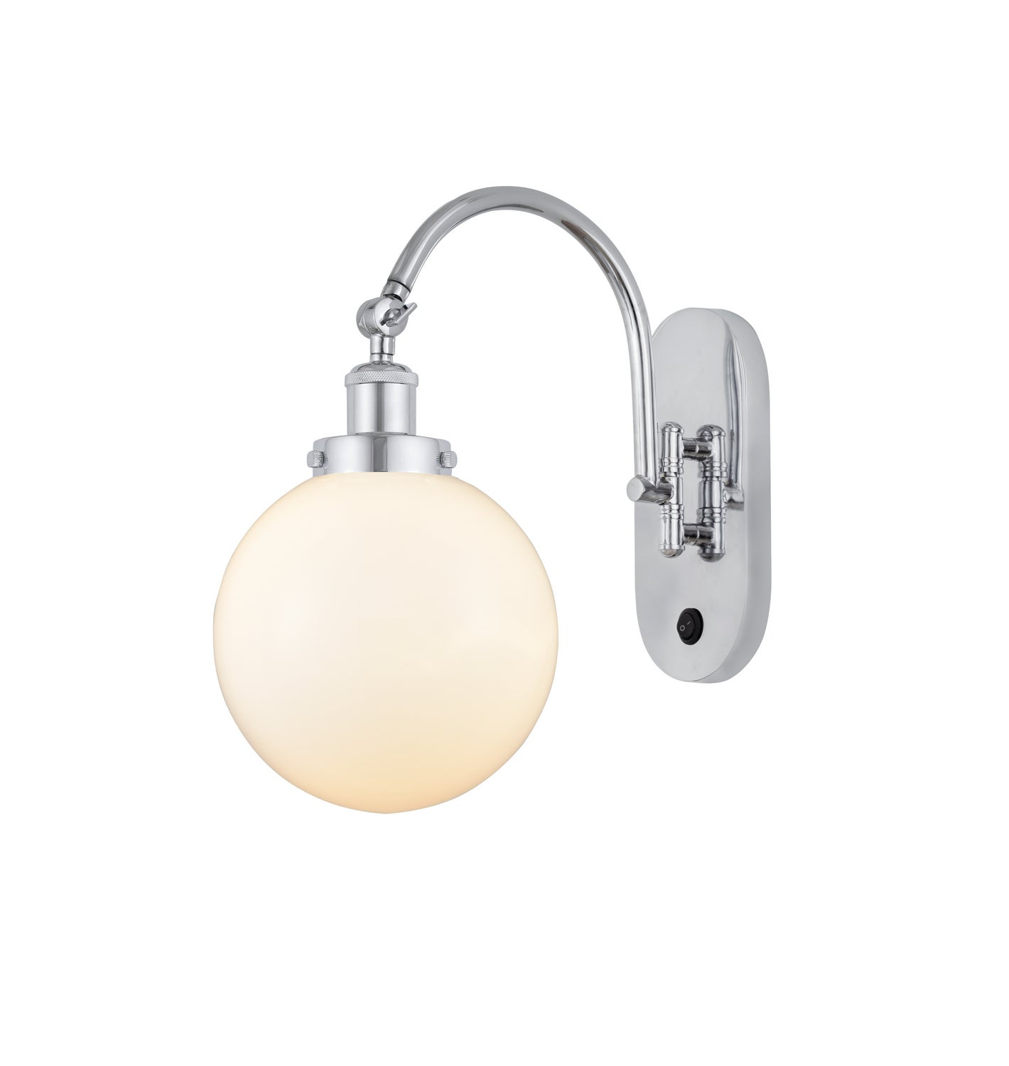 Innovations - 918-1W-PC-G201-8 - One Light Wall Sconce - Franklin Restoration - Polished Chrome