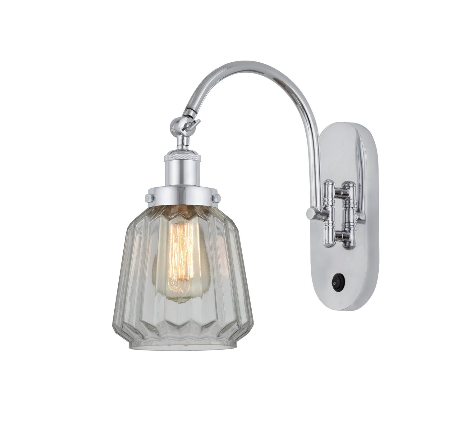 Innovations - 918-1W-PC-G142 - One Light Wall Sconce - Franklin Restoration - Polished Chrome