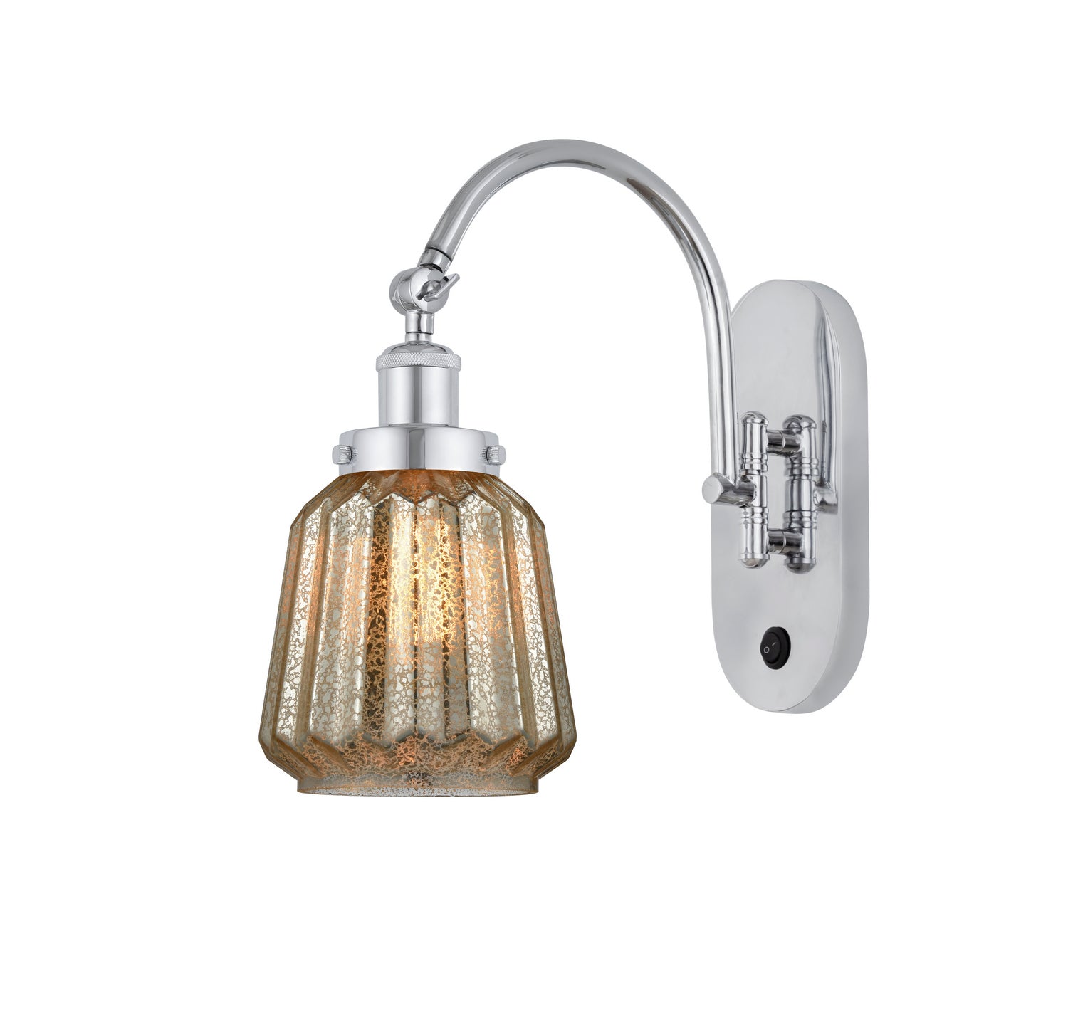 Innovations - 918-1W-PC-G146 - One Light Wall Sconce - Franklin Restoration - Polished Chrome