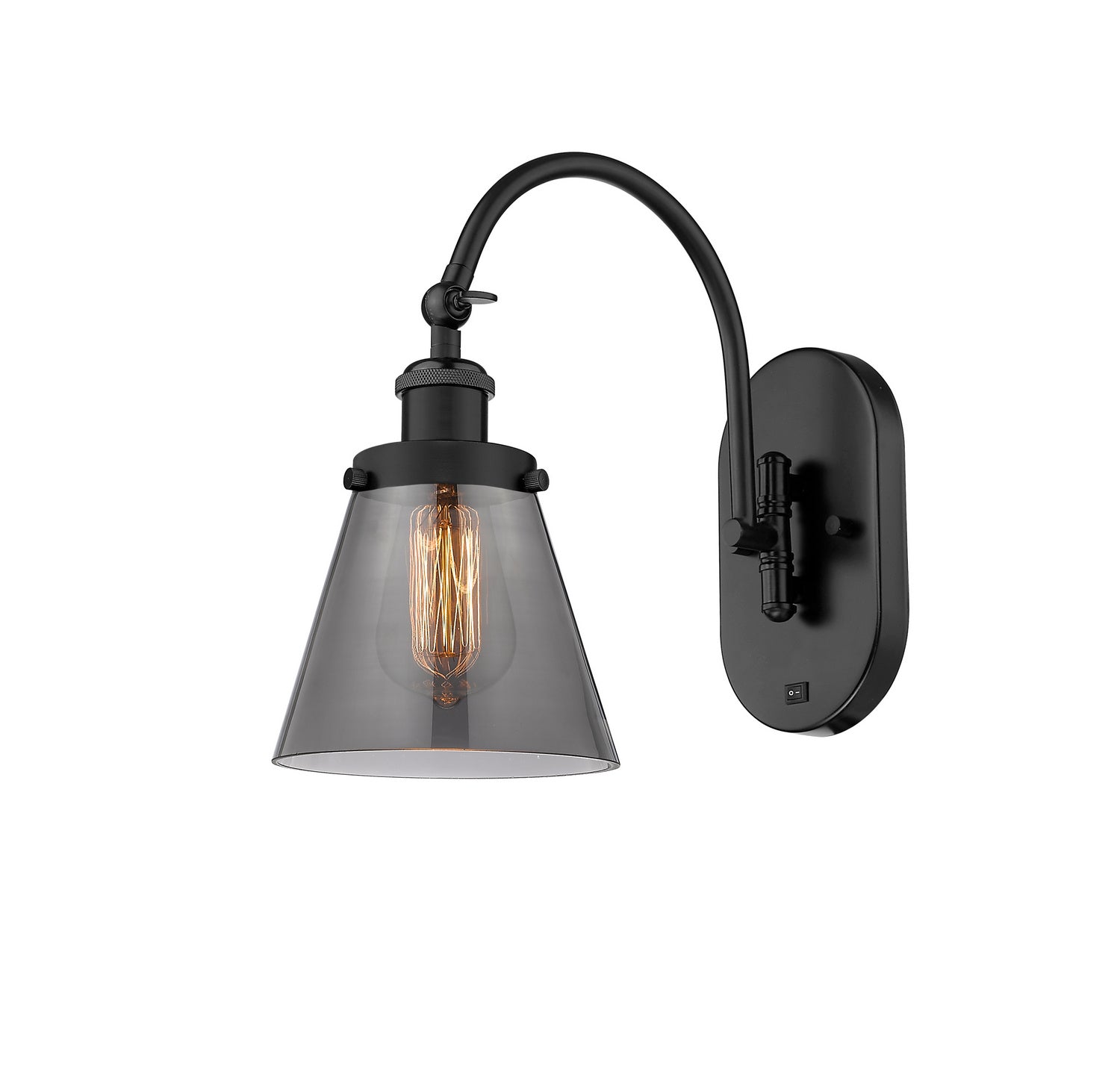 Innovations - 918-1W-BK-G63 - One Light Wall Sconce - Franklin Restoration - Matte Black