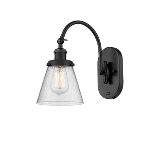 Innovations - 918-1W-BK-G64 - One Light Wall Sconce - Franklin Restoration - Matte Black