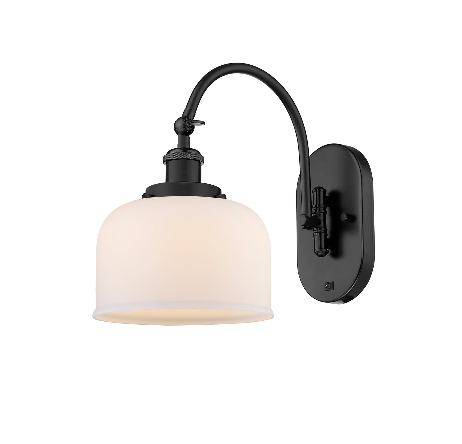 Innovations - 918-1W-BK-G71 - One Light Wall Sconce - Franklin Restoration - Matte Black