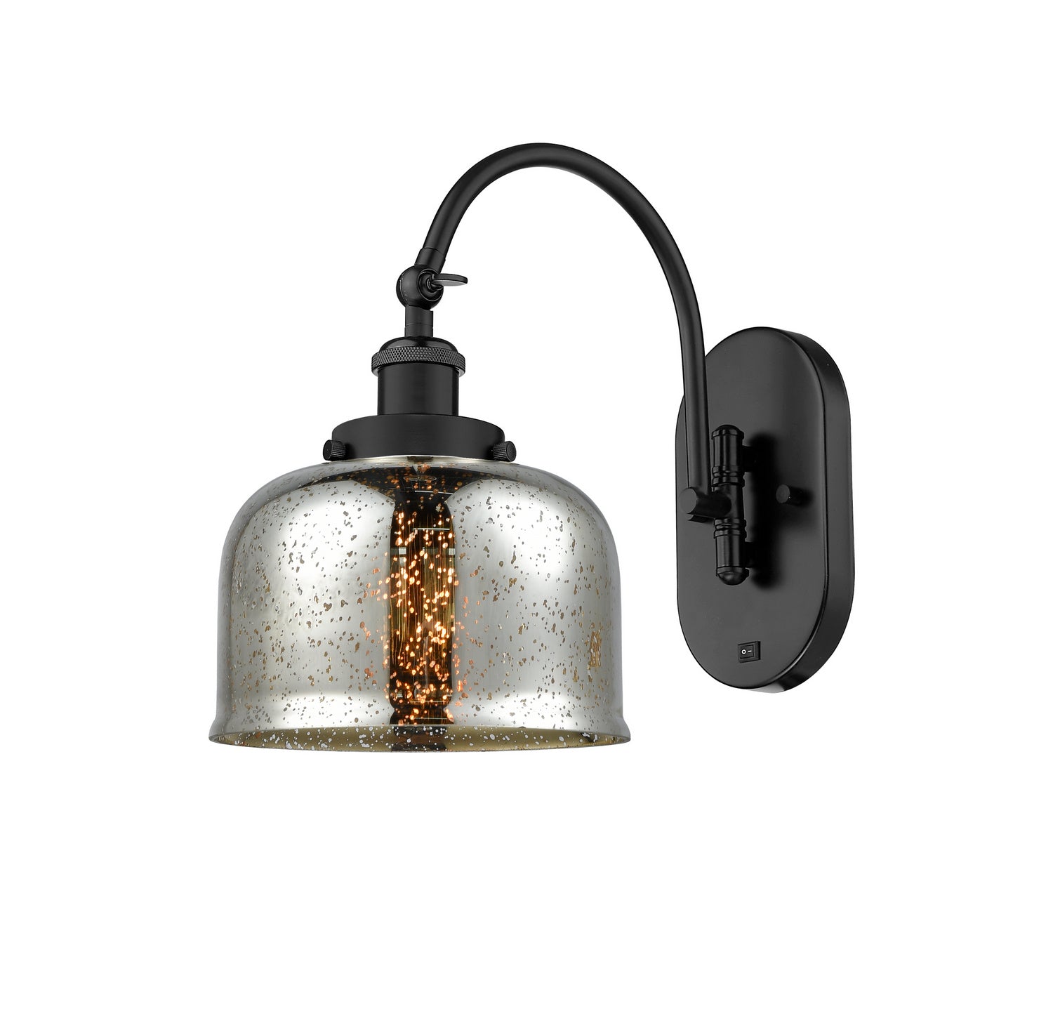 Innovations - 918-1W-BK-G78 - One Light Wall Sconce - Franklin Restoration - Matte Black