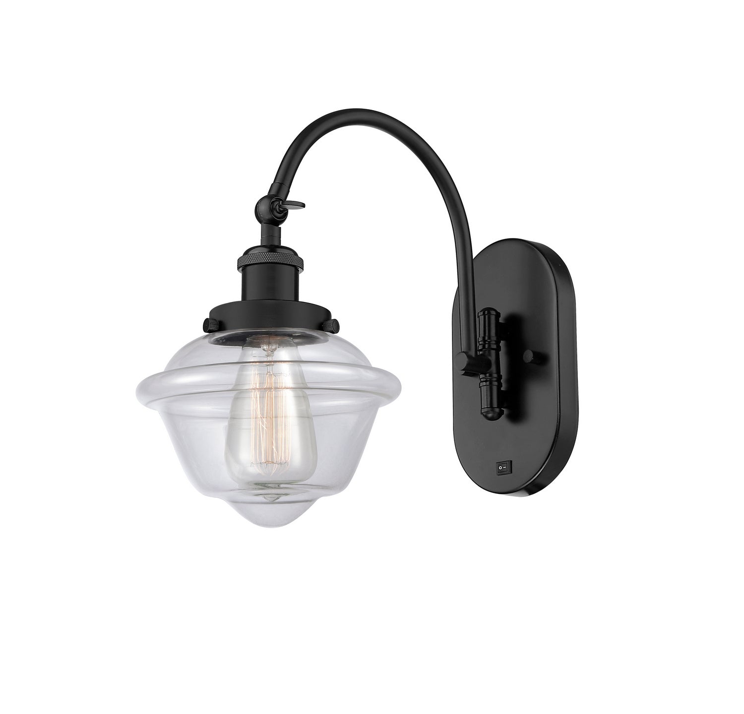 Innovations - 918-1W-BK-G532 - One Light Wall Sconce - Franklin Restoration - Matte Black