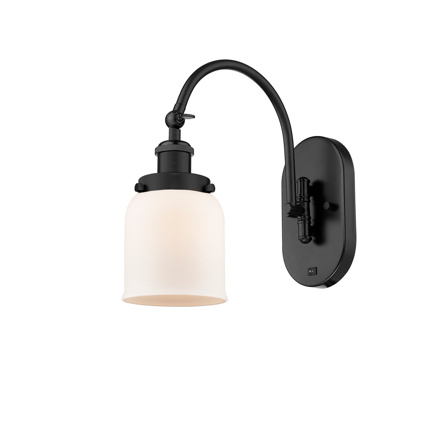 Innovations - 918-1W-BK-G51 - One Light Wall Sconce - Franklin Restoration - Matte Black