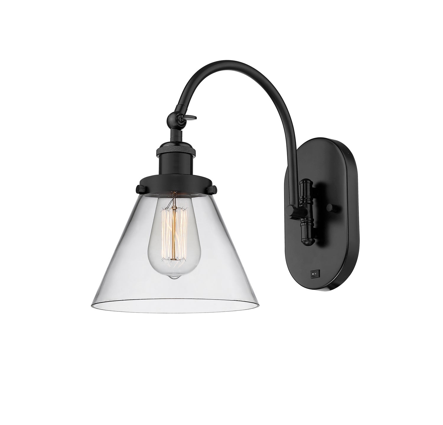 Innovations - 918-1W-BK-G42-LED - LED Wall Sconce - Franklin Restoration - Matte Black