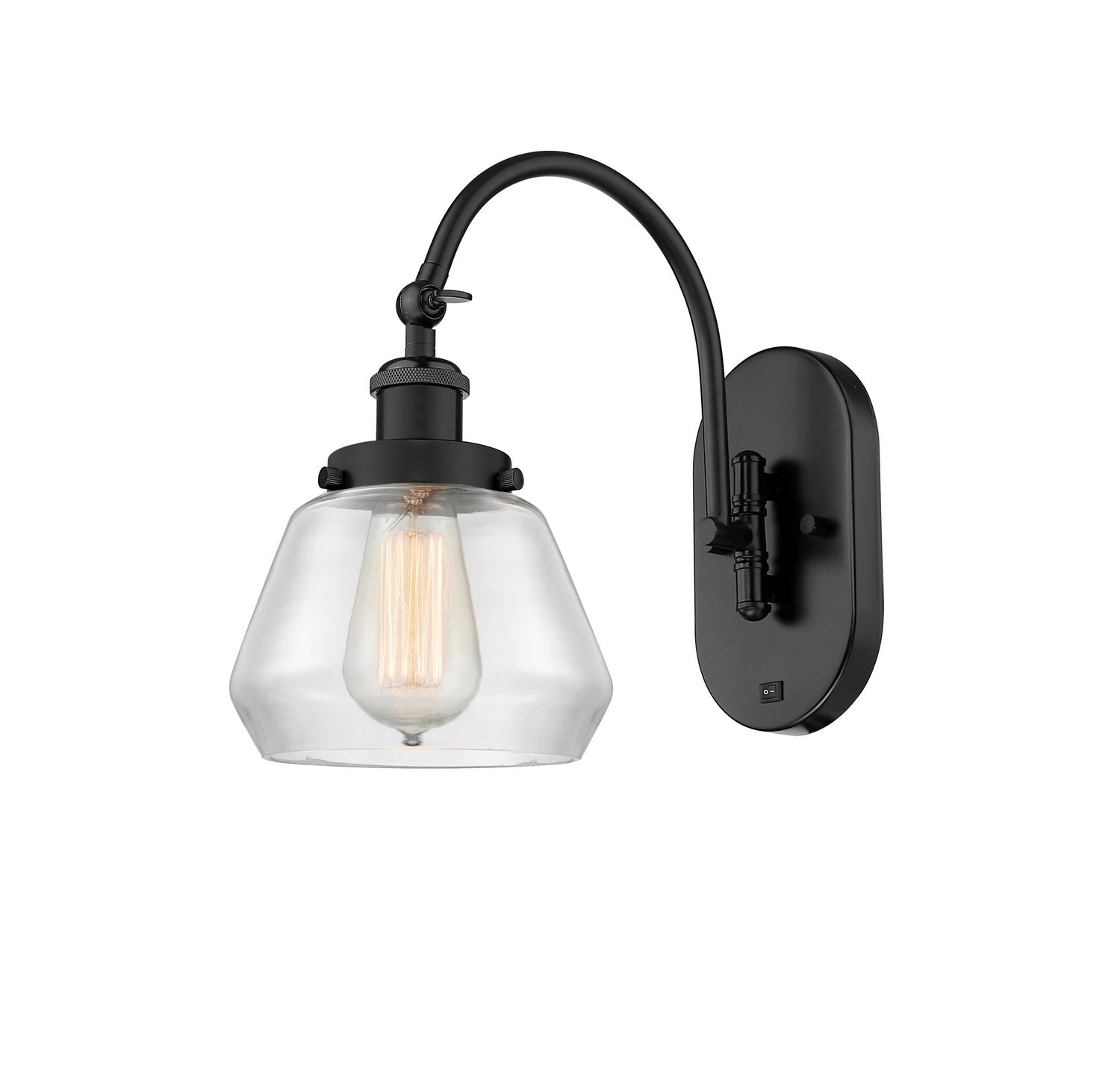 Innovations - 918-1W-BK-G172-LED - LED Wall Sconce - Franklin Restoration - Matte Black