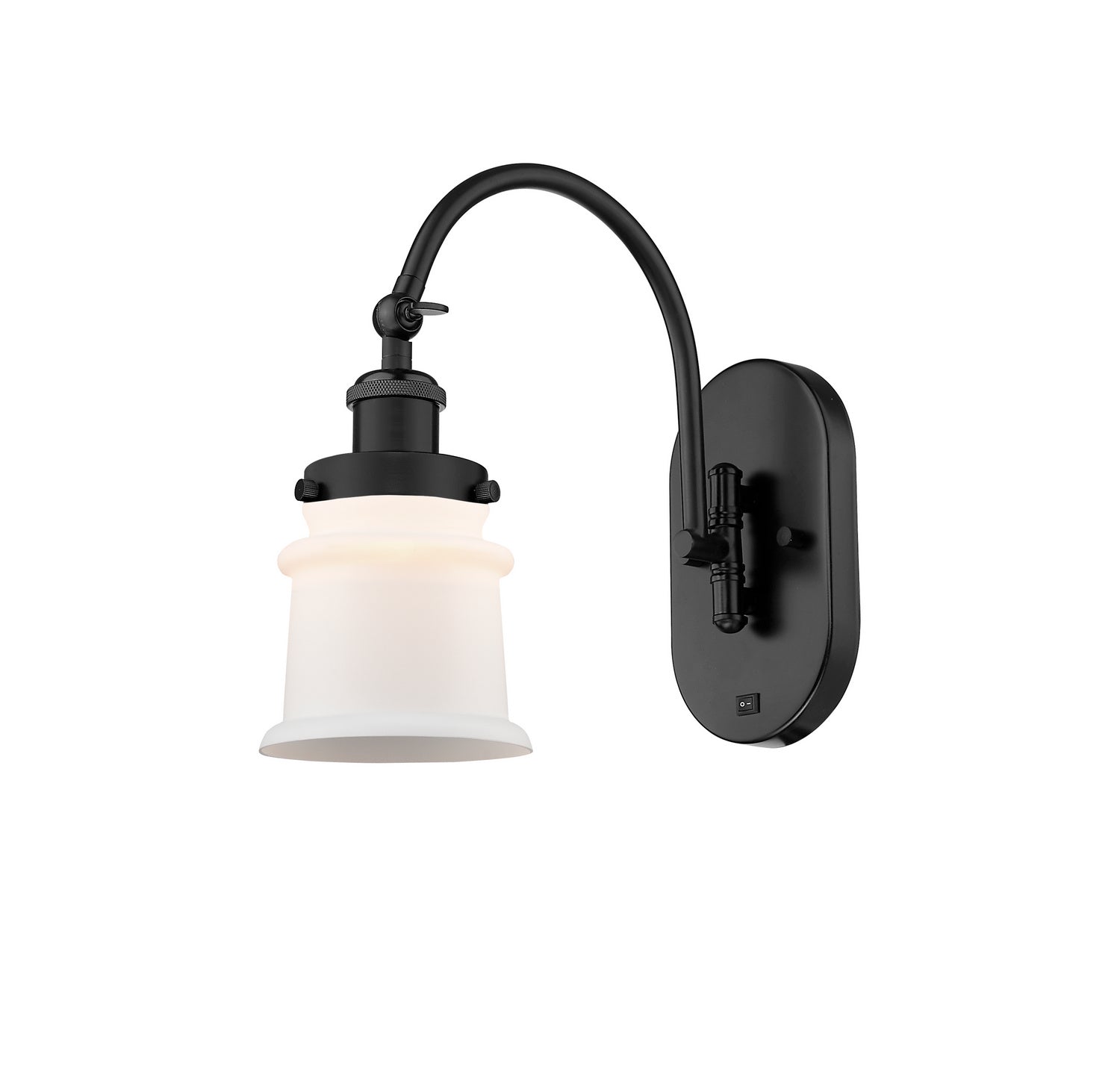 Innovations - 918-1W-BK-G181S - One Light Wall Sconce - Franklin Restoration - Matte Black