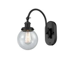 Innovations - 918-1W-BK-G204-6-LED - LED Wall Sconce - Franklin Restoration - Matte Black