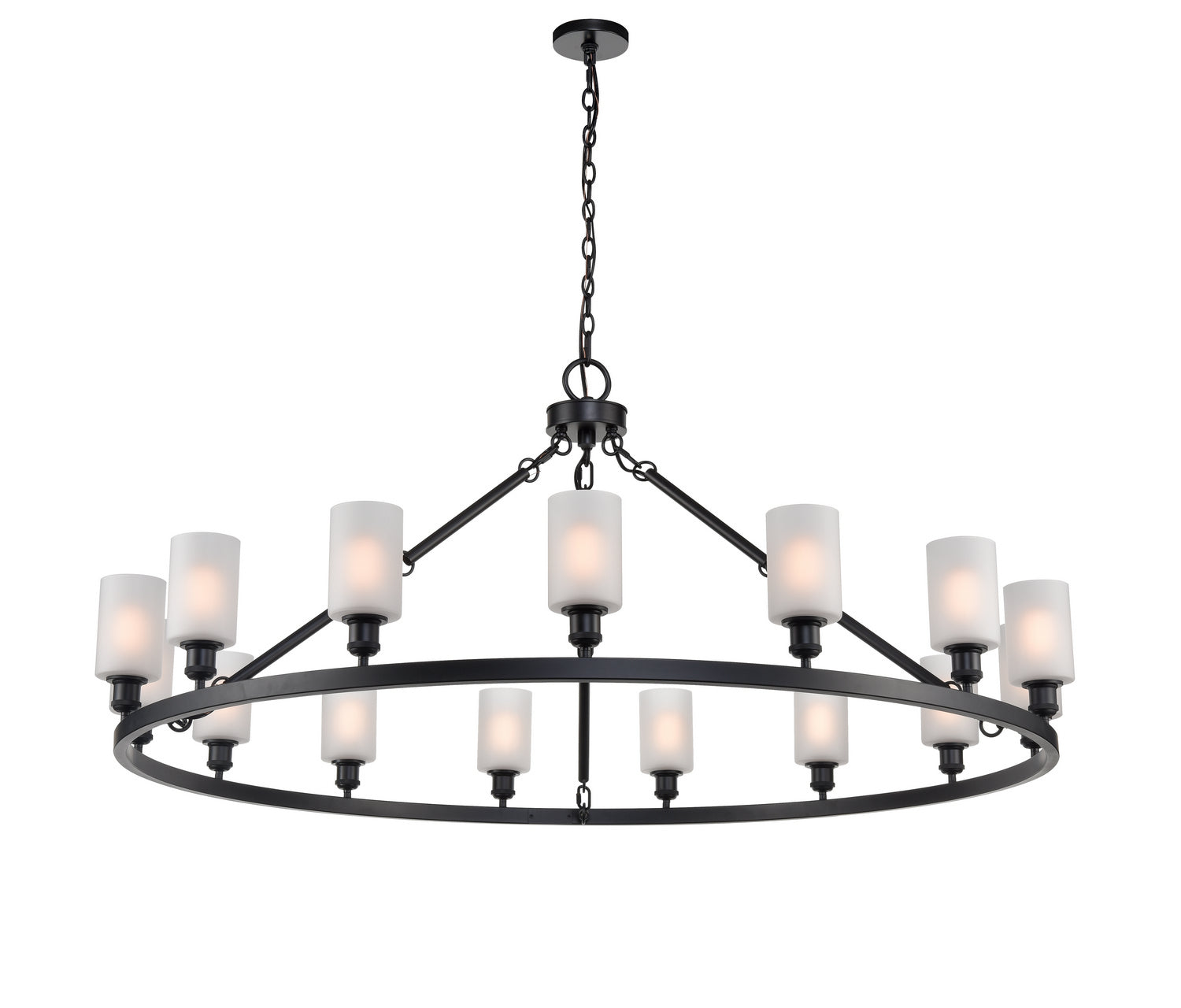 Innovations - 860-BK-G801-LED - LED Chandelier - Ballston - Matte Black