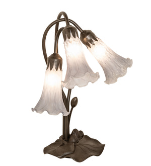 Meyda Tiffany - 145927 - Three Light Table Lamp - Gray - Mahogany Bronze