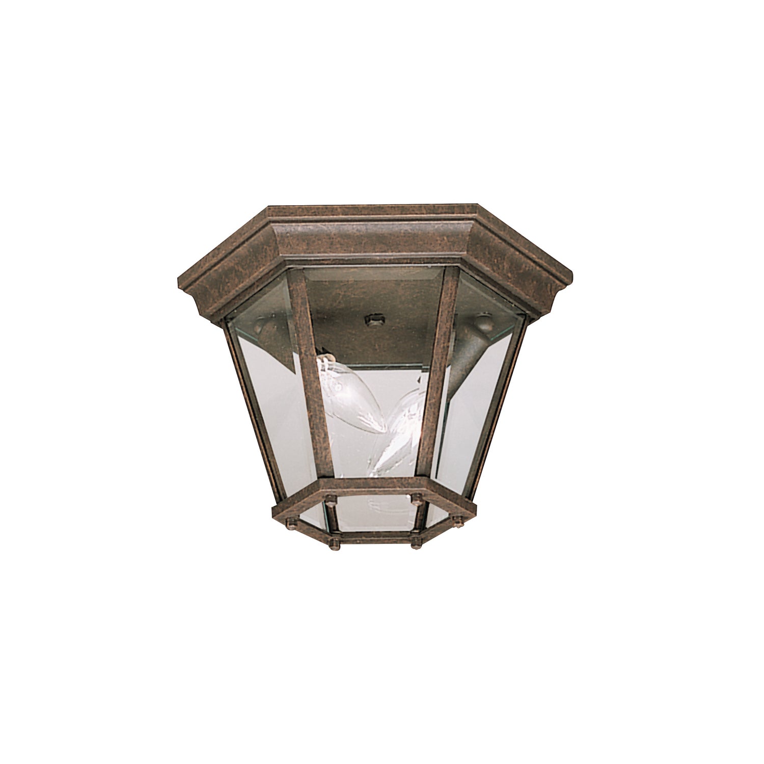 Kichler - 9850TZ - Two Light Outdoor Flush/Semi Flush Mount - Madison - Tannery Bronze