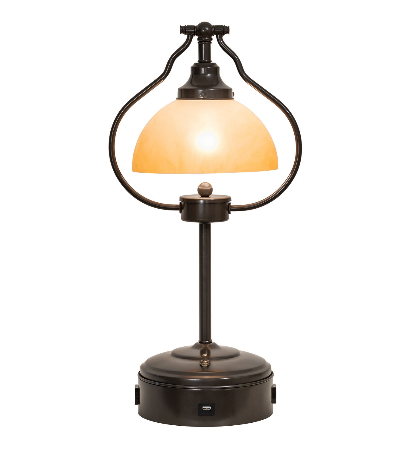 Meyda Tiffany - 247040 - One Light Table Lamp - Sedgwick - Timeless Bronze