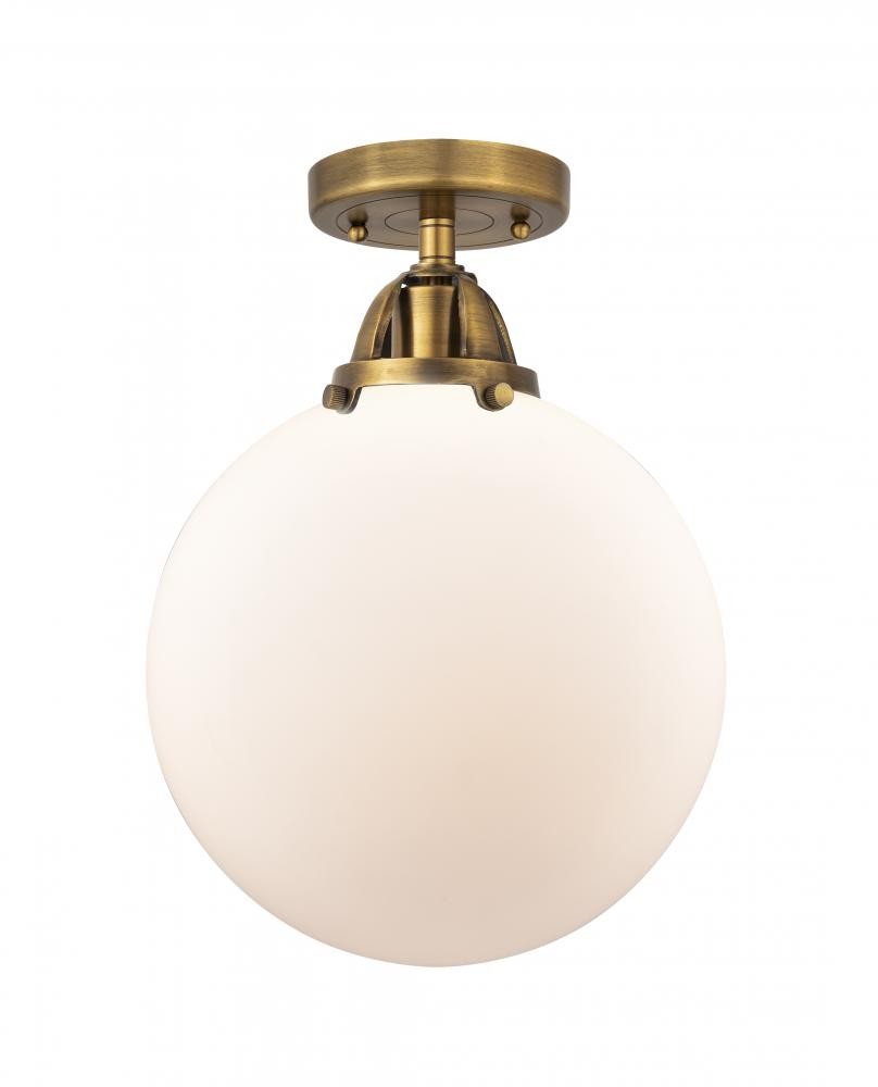 Innovations - 288-1C-BB-G201-10 - One Light Semi-Flush Mount - Nouveau 2 - Brushed Brass