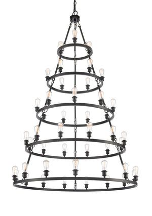 Innovations - 8203456-BK - 45 Light Chandelier - Ballston - Matte Black