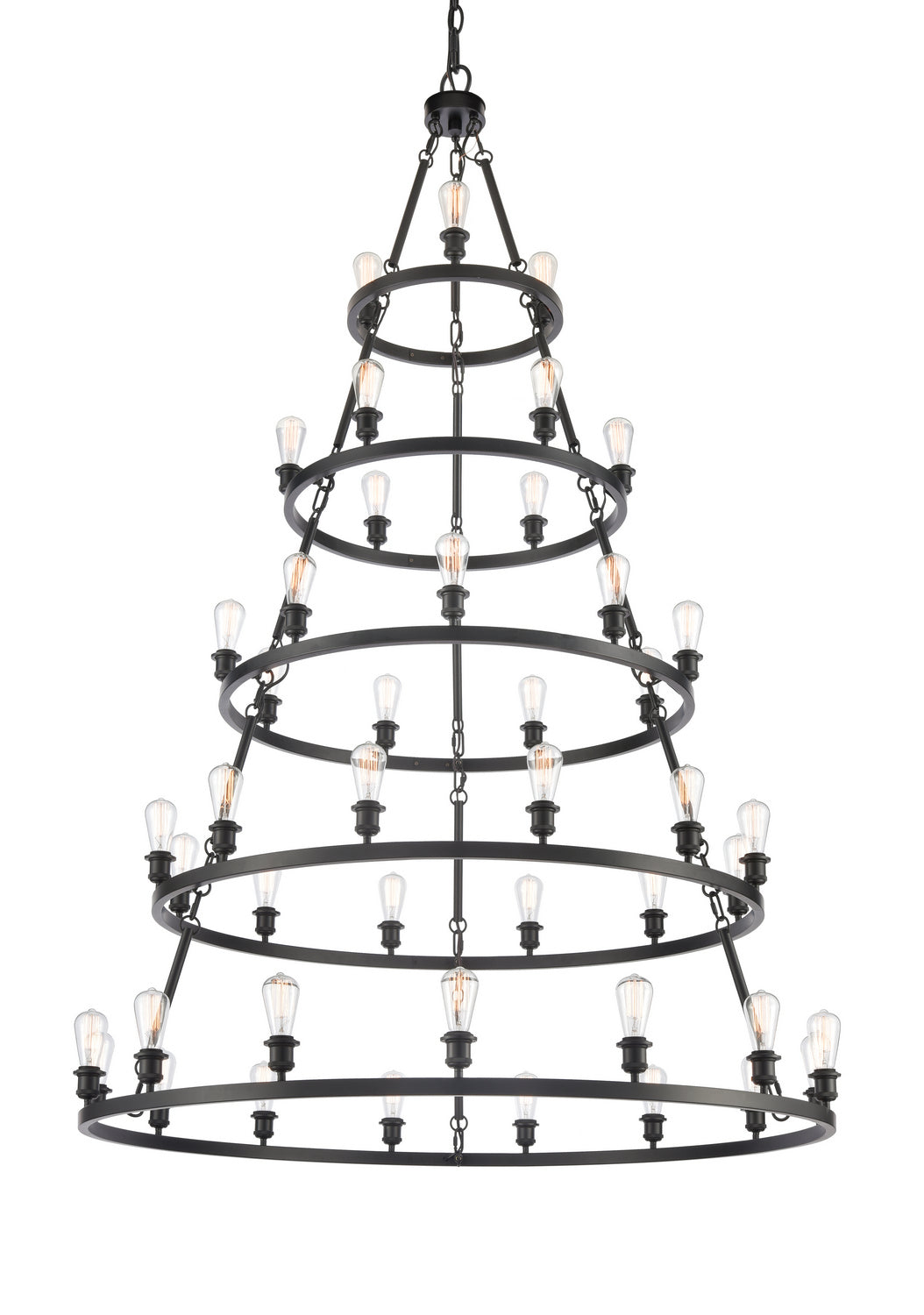 Innovations - 8203456-BK-LED - LED Chandelier - Ballston - Matte Black