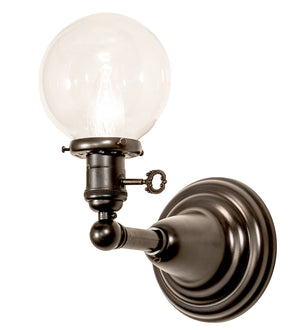 Meyda Tiffany - 253879 - One Light Wall Sconce - Revival Globe - Craftsman Brown On Brass