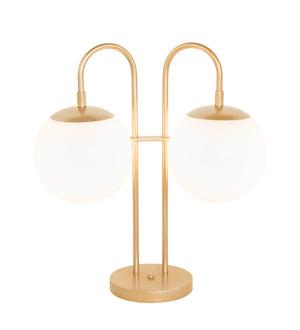 Meyda Tiffany - 254472 - Two Light Table Lamp - Bola - Champagne Metallic