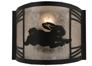 Meyda Tiffany - 254696 - LED Wall Sconce - Rabbit On The Loose - Textured Black