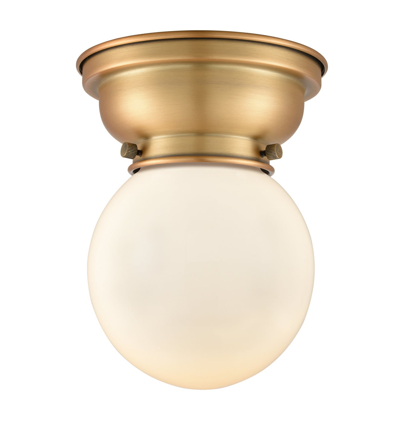 Innovations - 623-1F-BB-G201-6 - One Light Flush Mount - Franklin Restoration - Brushed Brass