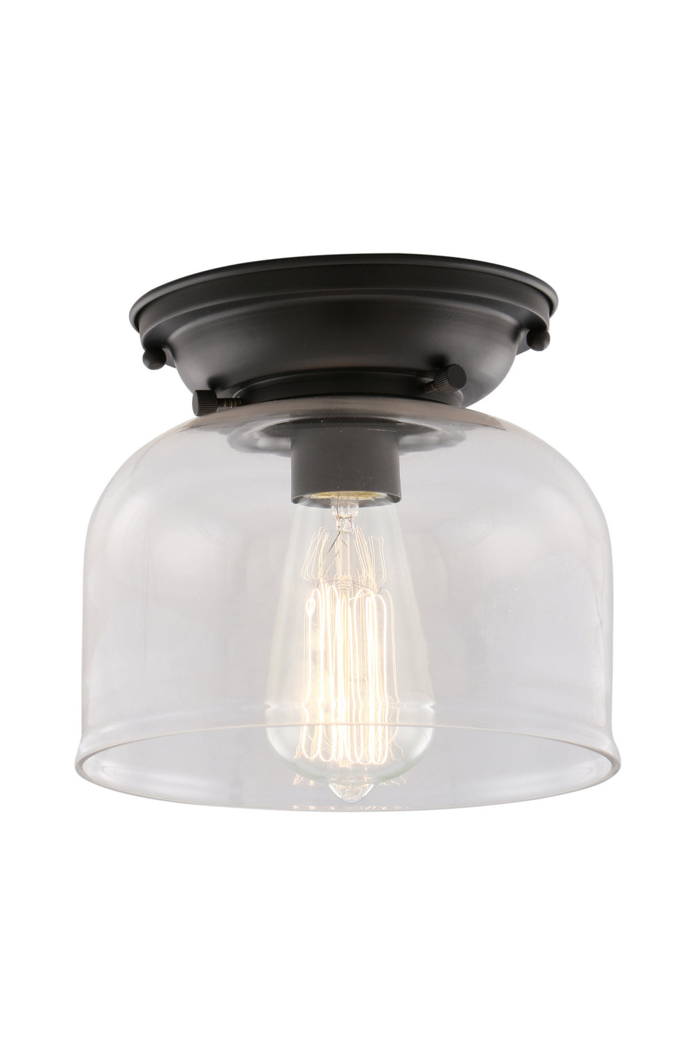 Innovations - 623-1F-BK-G72 - One Light Flush Mount - Franklin Restoration - Matte Black