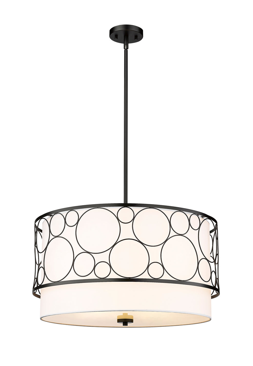 Z-Lite - 197-24MB - Four Light Chandelier - Kendall - Matte Black